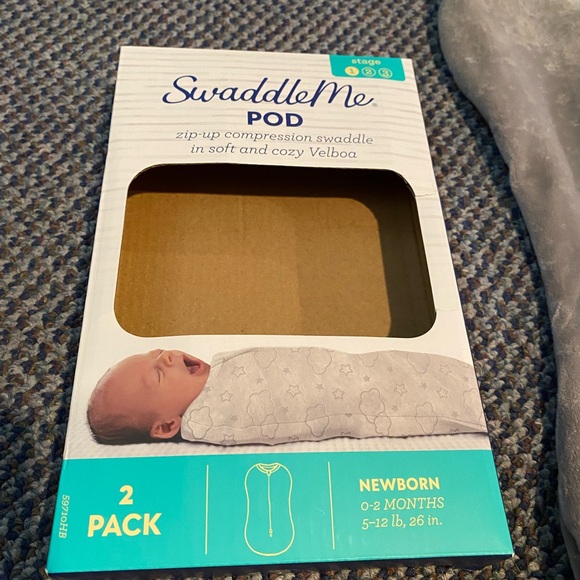 Swaddle me pod. 2 zip compression swaddle cozy soft velboa. Stage 1 newborn. - Picture 8 of 8